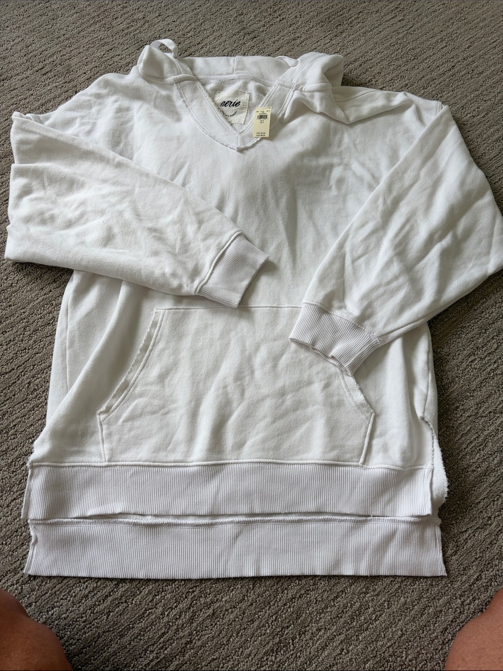 NWT Aerie White Oversized Hoodie